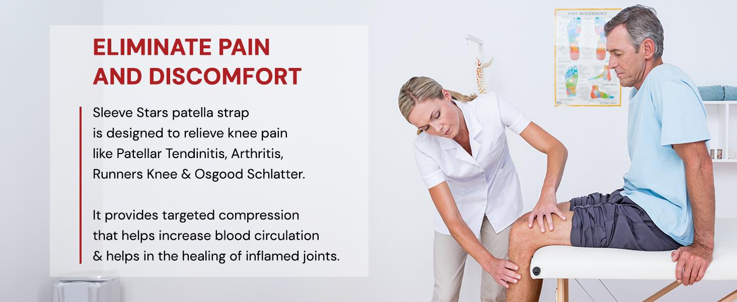 Patellar Strap for Adults' Knee Pain Relief | Adjustable Support for Tendonitis, Running & Full-Range Movement