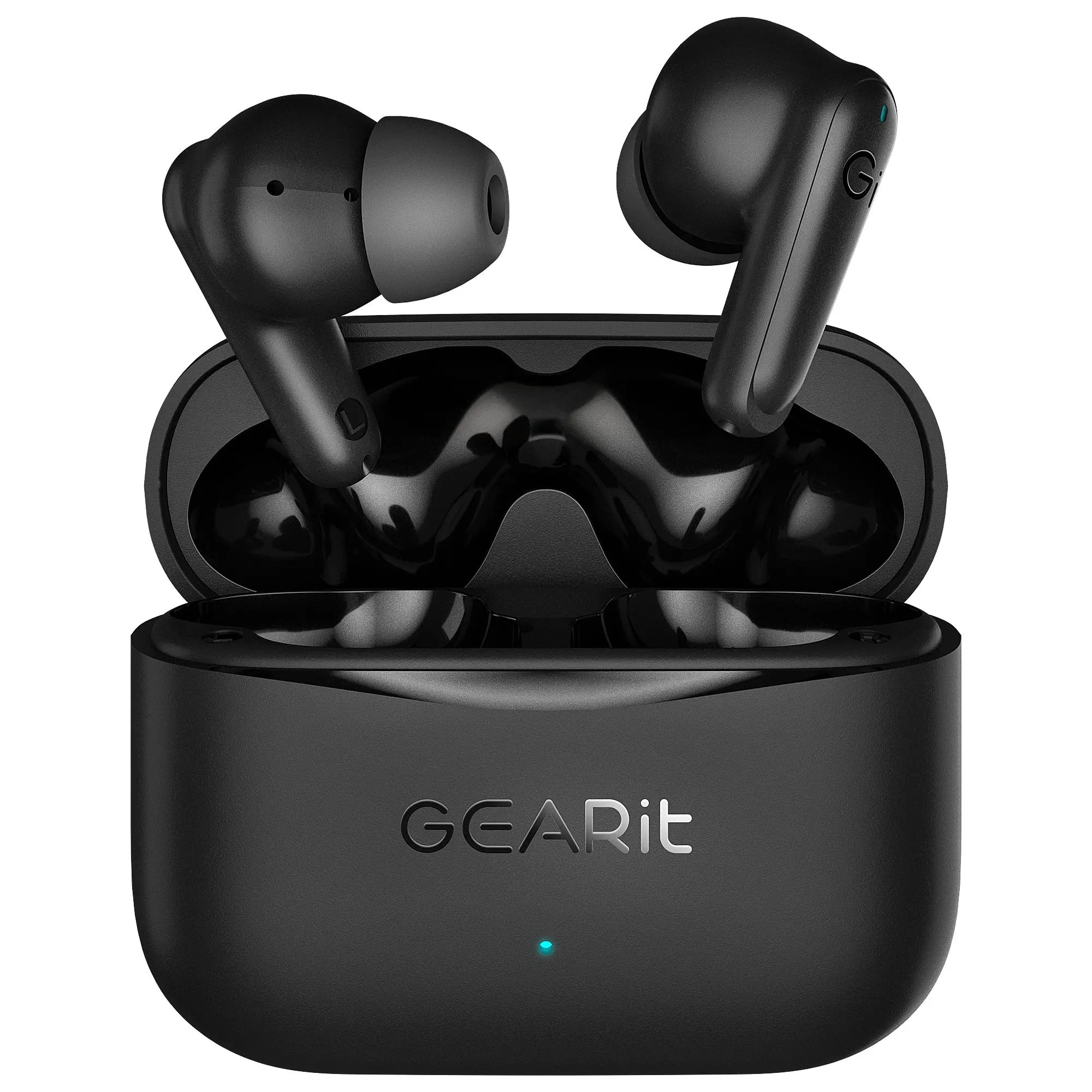 GEARit True Wireless Bluetooth Electronic In-Ear Headphones, Portable Earbuds with Active Noise Cancellation, HD Sound, Touch Control, Low Latency, 5.4 Bluetooth, App Support, 16H Playtime, Bluetooth Call Compatibility for iPhone, Android, Game Use, Bluet