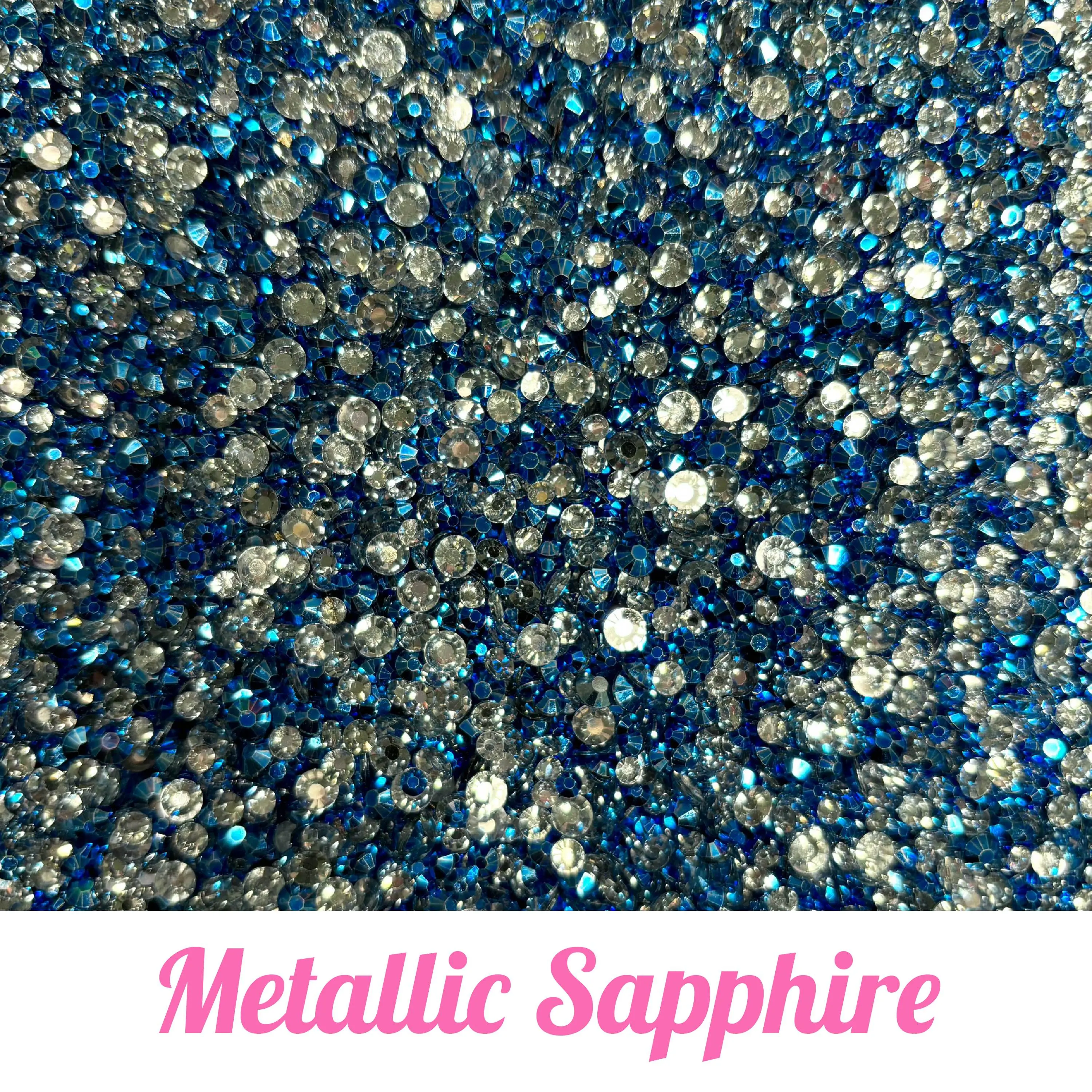 Metallic Resin Rhinestones | 3mm, 4mm, 5mm Mix