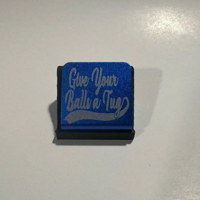 Anodized Aluminum Metal Brim Hat Clip, Give your balls a tug