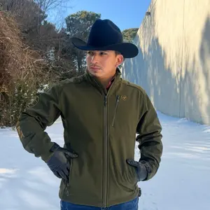 Ariat Men's Logo 2.0 Brine Olive Softshell Jacket 10041615