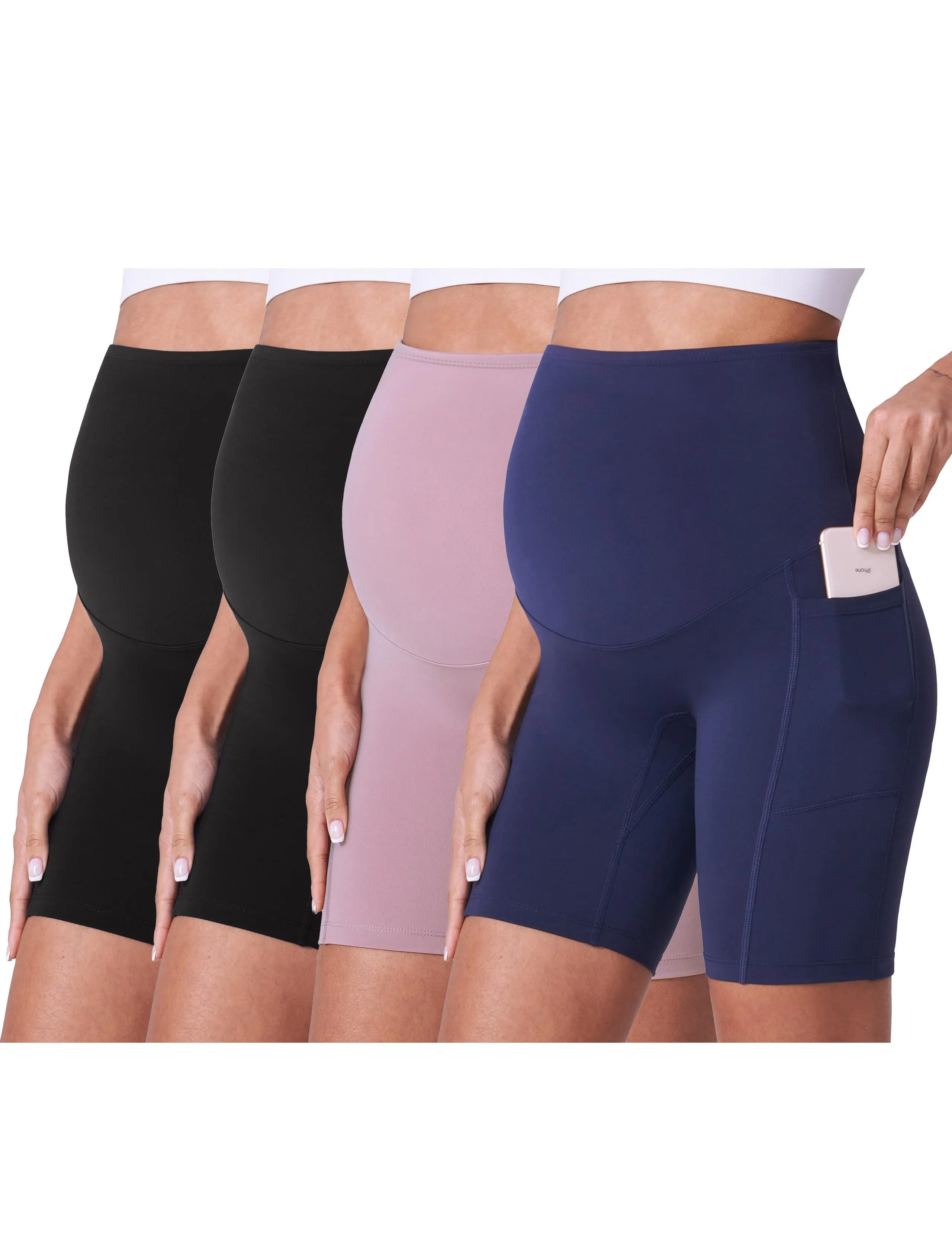 Black/Black/Pink/Navy Blue 8‘’