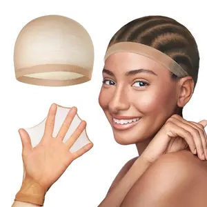 1 Pcs Wig Cap For Wig Medium Nude Wig Caps Stretchy Nylon Stocking Caps