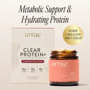 Arrae Hydrate + Energize Bundle | 15g Grass Fed Whey, Collagen, Electrolytes, & Natural Energy Support| Dietary Supplement Edible Healthcare