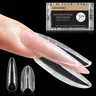 JEWHITENY 280PCS Multi-Pack Reusable Sandwich Dual Nail Forms, 14 Sizes with Guide Lines for Natural Matching, Cost-Effective Nail Supplies, Salon-Ready Home-Friendly DIY Extension Tools, Less Lift & Peel
