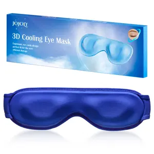 Yuanbao 3D Cooling Gel Eye Mask (Blue, 1pc) | Cold Compress for Eye Fatigue Relief | De-Puffing Soothing Care | Reusable Gel Ice Pack