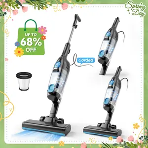 INSE R6X Corded Stick Vacuum, 15KPa Suction with 600W Motor, Ultra-Lightweight Bagless Upright Vacuum with Handheld for Home Hard Floor Carpet Pet Hair Car Cleaning home cleaning tools home appliances