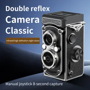 Vintage Hand-Crank Film Camera，Retro Digital camera,Portable vintage Camera, 2.7K vlogging camera,Take a photo，cameras for photography,Compact Travel Camera for Boy,Girl,Birthday Gifts,New Year Gift Digicam