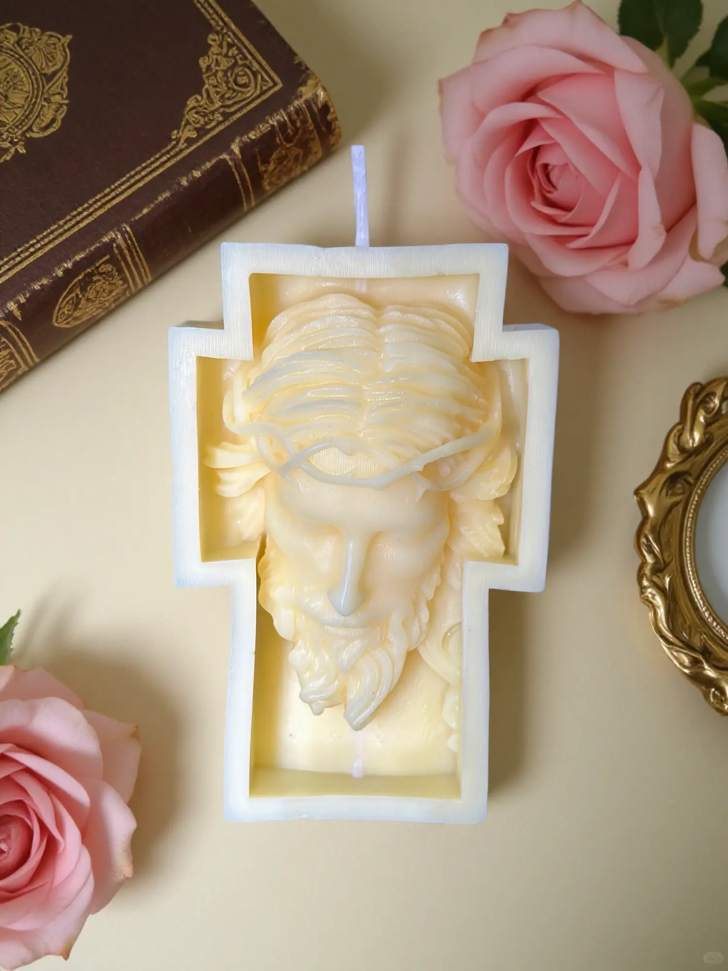 Jesus Cross Candle