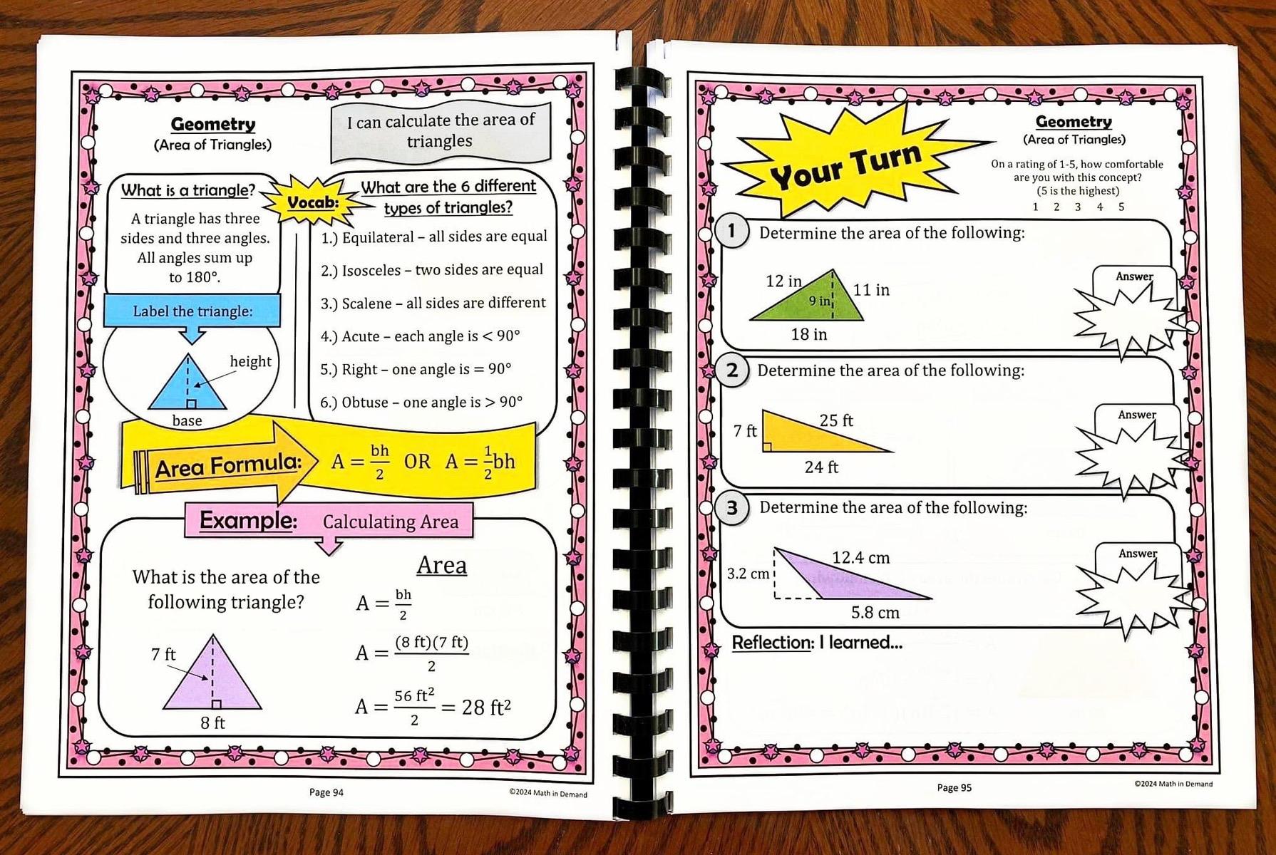 6th Grade Math Workbook