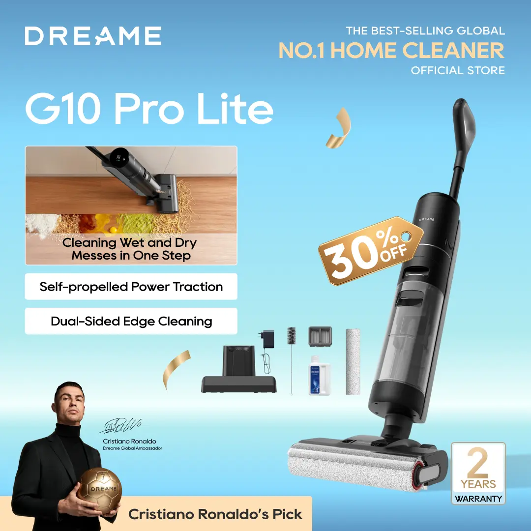 DREAME G10 Pro Lite Wet Dry Vacuum Cleaner, Cordless Vacuum Mop All in One with Auto Self-Cleaning, Cordless Floor Cleaner Machine for Hard Floors, Edge Cleaning Wet Dry Vacuum,back to school,back to school haul