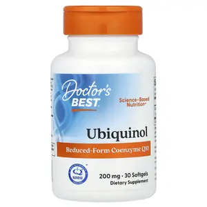 Doctor's Best Ubiquinol, 200 mg, 30 Softgels