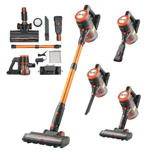 【fathersdaygift】VEVOR Cordless Vacuum Cleaner 40KPA Max SuctionRechargeable Anti-Tangle Stick Vacuum with LED Display ScreenLightweight Handheld Vac with 47mins Runtime for HomeCarpetPet HairHard Floor
