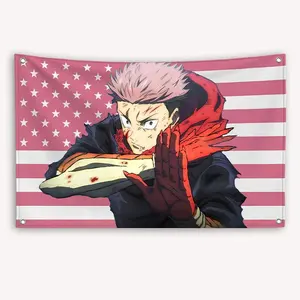 Itadori American Flag Anime JJK: Jujutsu Kaisen Flag Outdoor Decoration Garage Flag Tapestry Flag Tapestry