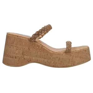 Steve Madden Womens Danya Rhinestone  Casual Sandals Casual High Heel 3" & Up - Brown