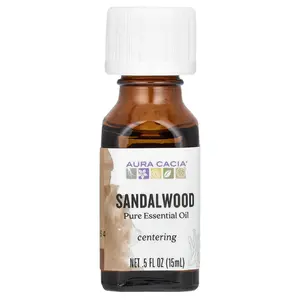 Aura Cacia Pure Essential Oil, Sandalwood, 0.5 fl oz (15 ml)