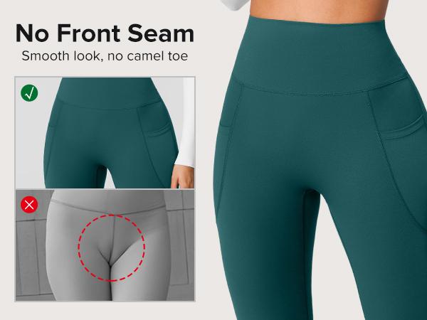 BRXL【Discount for live】High Waist Flare Leggings for Women with Pockets 30" No Front Seam Bootcut Bell Bottom Yoga Pants Gym Workout Lounge-brxl-2