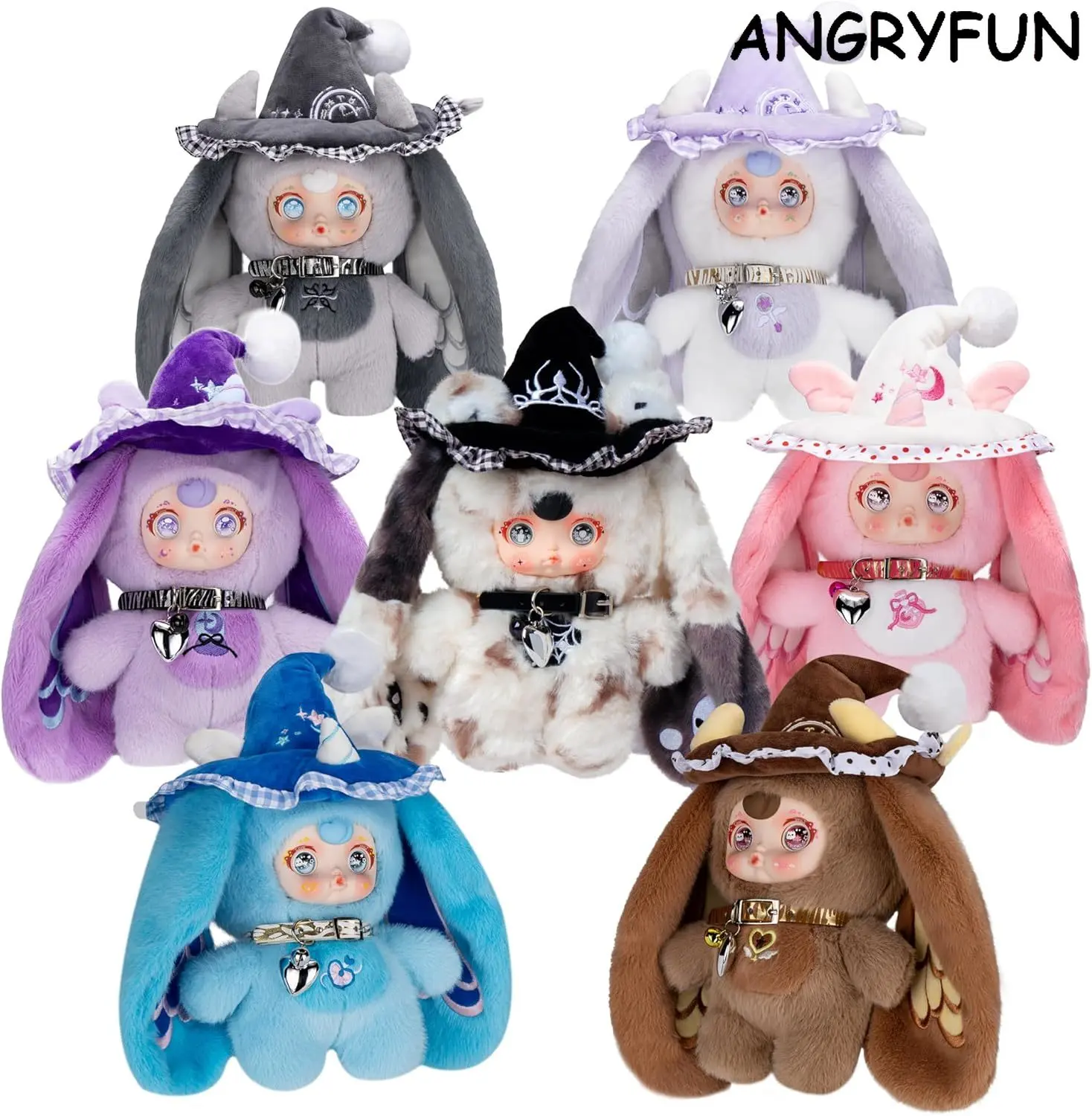 ANGRYFUN Magic Witch Fantasy House Plush Blind Box – Enchanted Cottage Series Kawaii Plush Figures Cute Collectible Mystery Box Room Decor Birthday Gift Single Box (Free Random Cute Acrylic Keychain) summerwins
