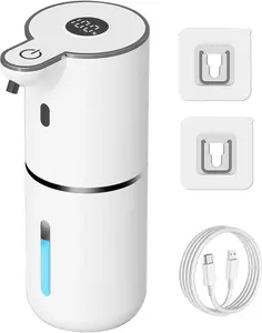 Elevate Your Kitchen or Bathroom Hygiene with This Smart Touchless Foaming Soap Dispenser – Featuring 6 Adjustable Lather Levels, USB Rechargeable Convenience, and Easy Wall-Mounted Installation for a Sleek, Hands-Free Experience