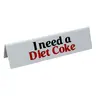 I Need A Diet Coke Desk Sign – Funny Office Desk Decor, Sarcastic Workplace Sign, Coworker Gift