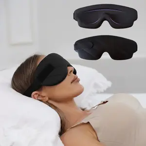 3D Deep Contoured Eye Cover for Sleeping, Adjustable Sleep Mask with Nose Pad Design, Blackout Sleep Mask, Night Mask, Eye Cover Mask for Sleeping, Yoga, Traveling, Sleep Aid Products #GLOBAL PICKS