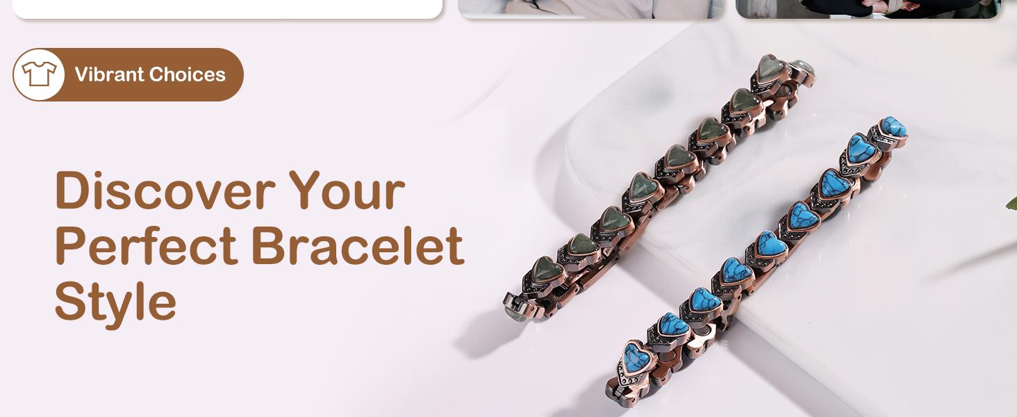 Jecanori Copper Bracelet for Women, Pure Copper Magnetic Bracelets Trendy Stack Bangle Faith Wear Jewelry SpringStatements