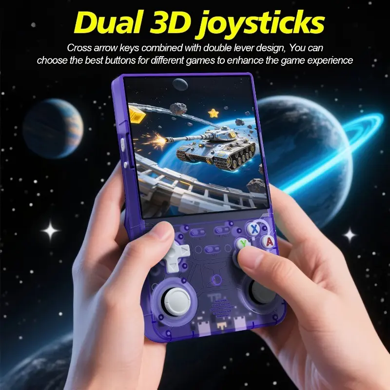 2026 Trendsetter R36 Ultra Handheld Video Game Console, Clear 4-Inch Display, Expert Gaming Chipset, Hall Joystick, Dual Joysticks, Portable, Compact Design, Gaming Products