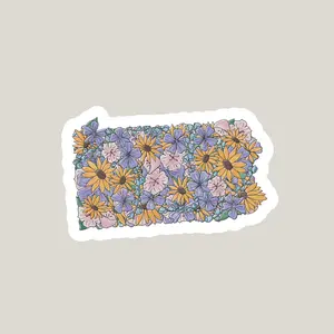 State Flowers Sticker