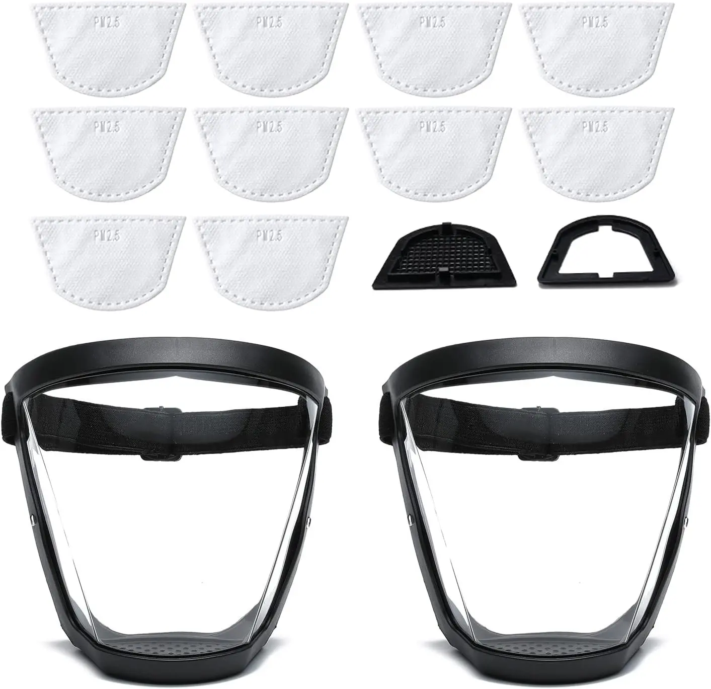 Super Protective Face Shield Mask for Work, Anti-fog Full Face Shield for Weed Whacking, Face Shield for Grinding & Cutting