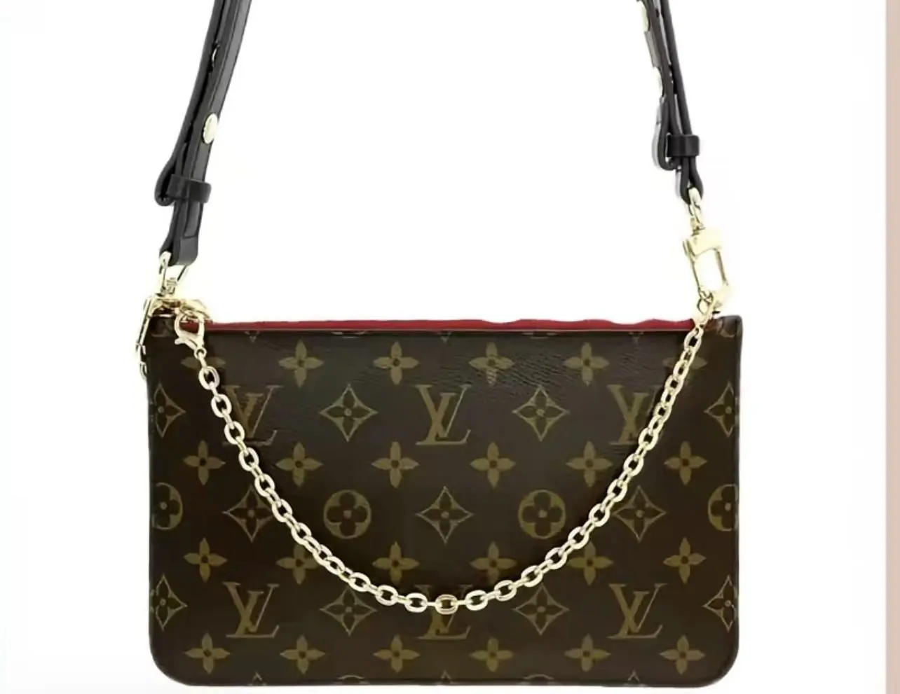 Pre-owned Louis Vuitton Classic Monogram NF Clutch Handbag Adjustable Strap Purse, Convertible Crossbody, Classic Shoulder Bag (Detachable Strap Included), Crossbody Bag