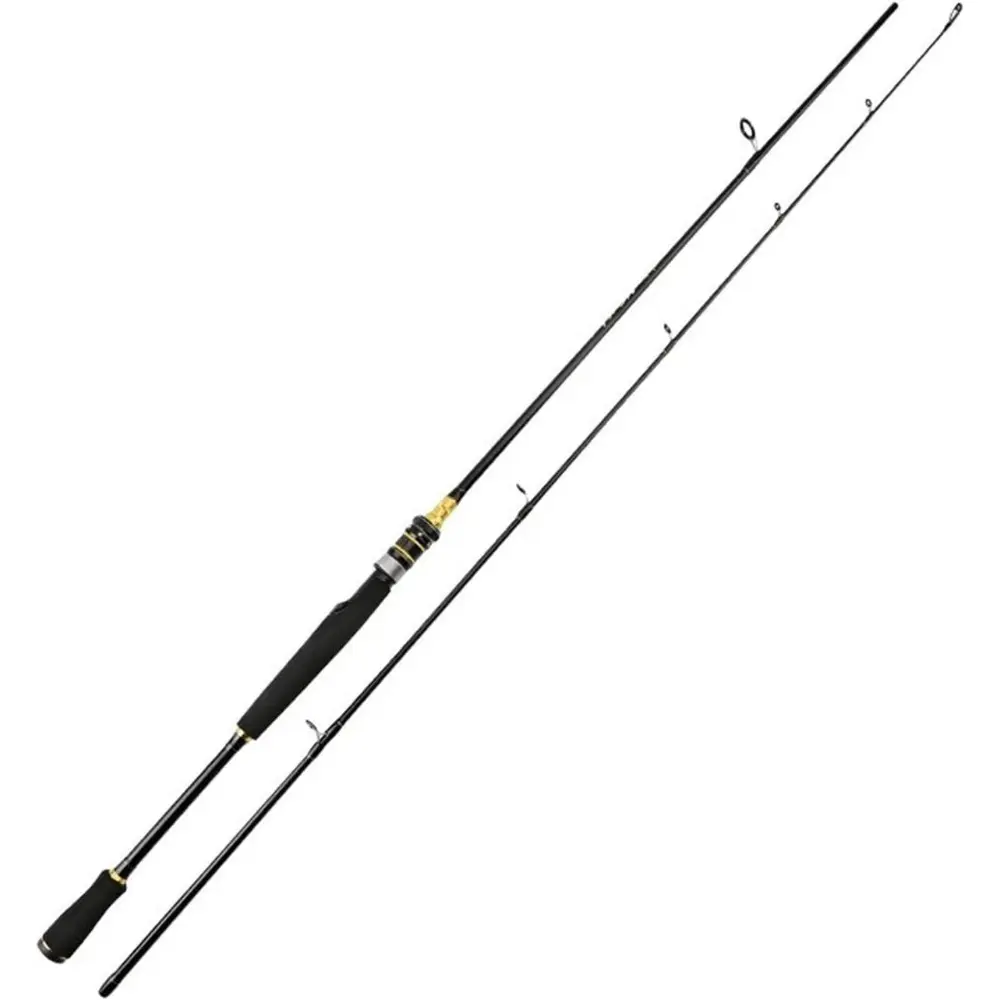 5.4ft Long Carbon Fiber Spinning Single Rod, Fast Action Lightweight Travel Fishing Pole, 4-12lb Line Weight for Bass, Saltwater & Freshwater Use