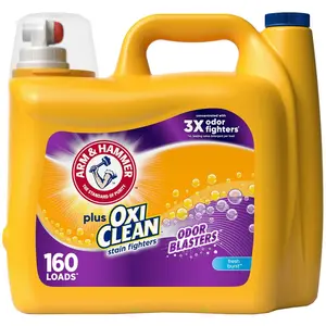 Plus OxiClean Odor Blasters Fresh Burst, 160 Loads Liquid Laundry Detergent, 208 Fl oz
