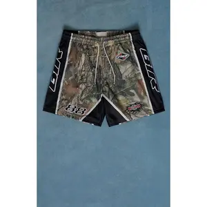 Pacsun Men's Camo Mesh Embroidered Shorts