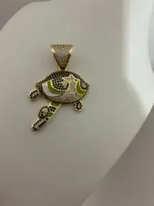 Colgante Decorativo Brillante Verde con Diseño Artístico Unisex