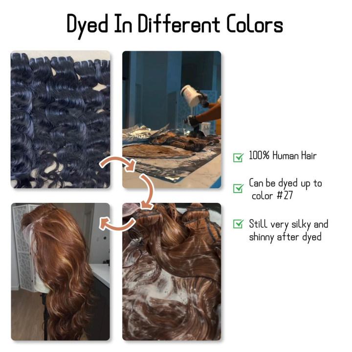 [Wequeen] Upgrade 2x6 4x4 Deep Wavy Kinky Curly Transparent Lace Closure Human Hair #1B Natural Black