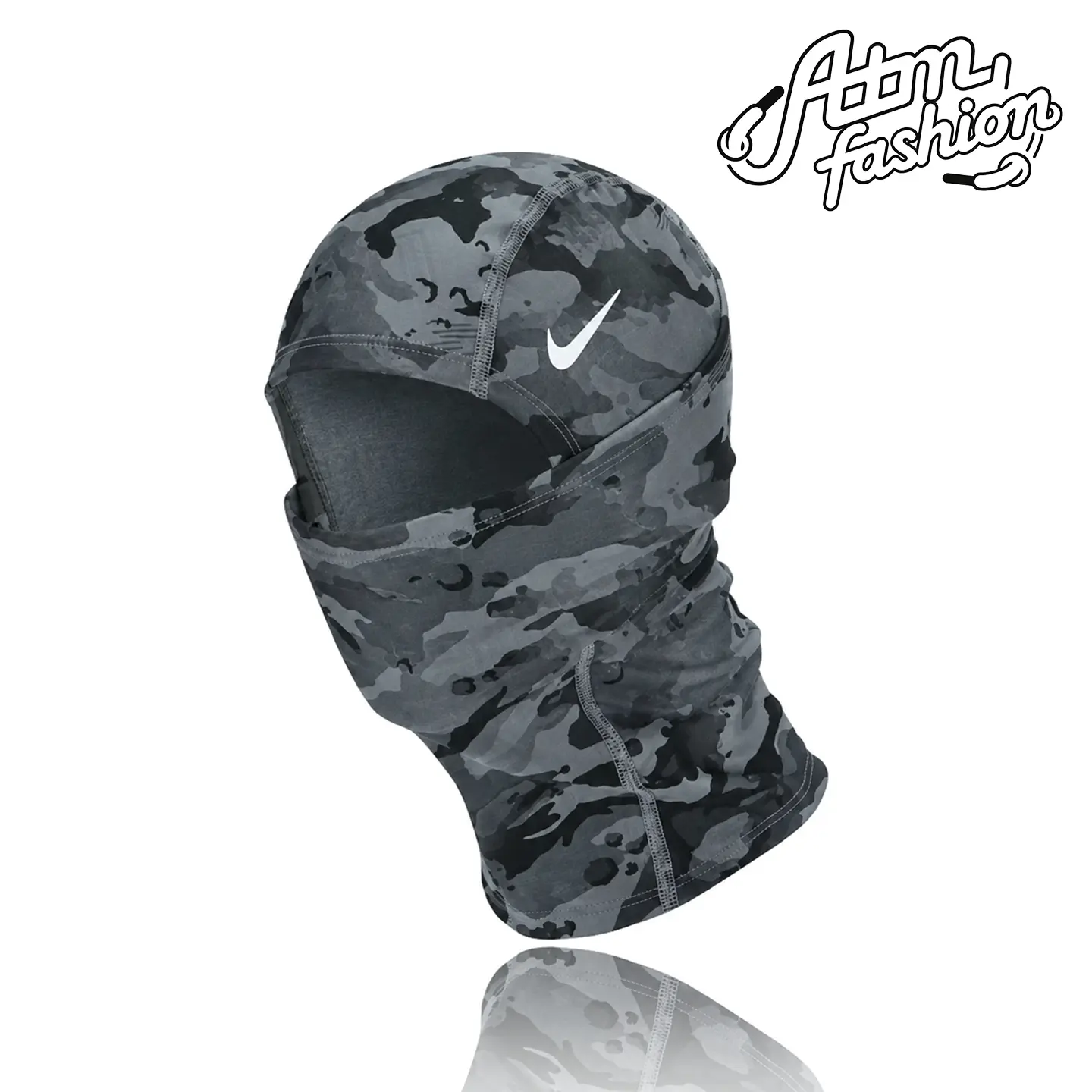 Nike Pro Hyperwarm Hood - Grey, Windproof Protective Face Shield Gear for Cycling, Enhances Athletic Performance for Outdoor Sports