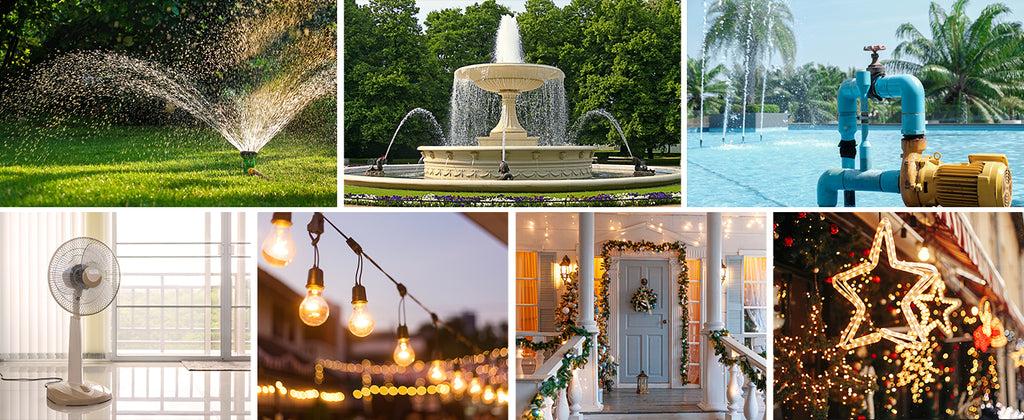 DEWENWILS Waterproof 100ft Programmable Wireless Remote Control Outlet Kit--HRS101F2