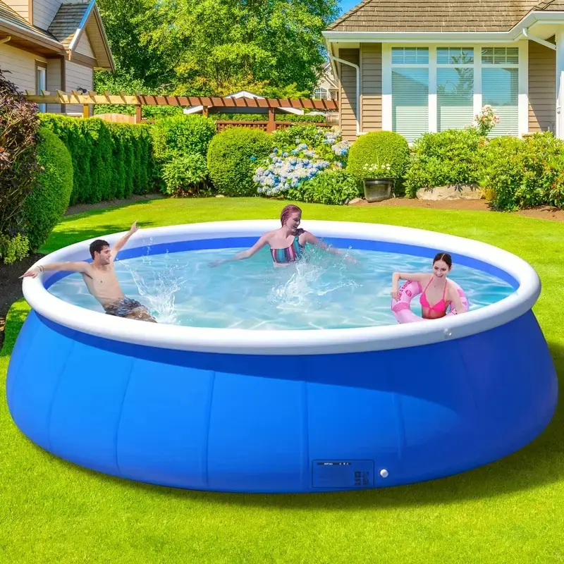Inflatable Butterfly Mesh Coil Swimming Pool - 305*76 Size, 1200gal/4700L Capacity, High-Quality Material, Easy Setup, Easy Water Injection, Fast Water Release, Foldable Storage for Home Use (Small Size)