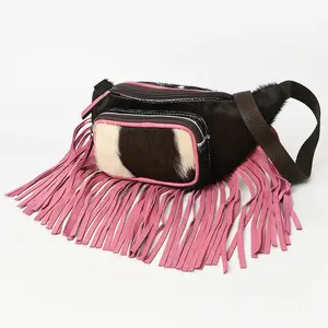 Ohlay Bags OHG186B FANNY PACK Hair-on Genuine Leather women bag western handbag purse