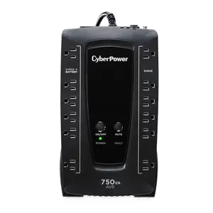 CyberPower AVRG750U AVR UPS Battery Backup and Surge Protector, 750VA/450W, 12 Outlets, Compact, UL Certified