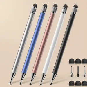 Stylus Pen 5-Pack for Touch Screens High Precision & Sensitivity Compatible with iPhone iPad Android Tablets Black White Blue Rose Gold Silver Valentine's Day gift