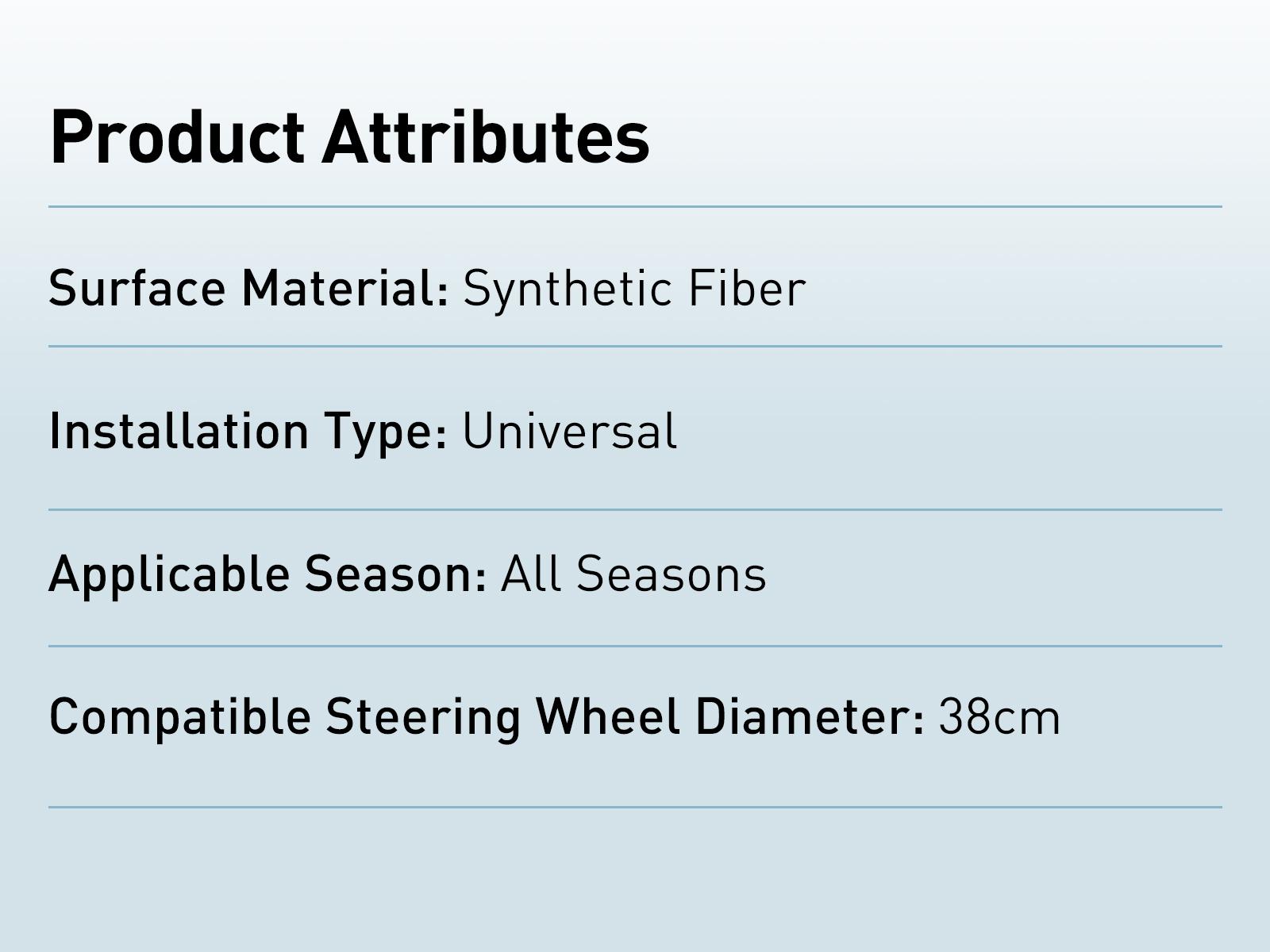 Car Steering Wheel Cover, Non slip Design Steering Wheel Protector, Universal Car Steering Wheel Cover for 15 Inch, Decor Gadgets, Car Accessories, Men Gifts, Car Essentials, Vehicle, for Racing anti slip sport all season use