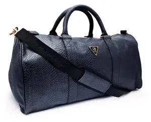 Mint 'Python' Duffle Bag (Black)