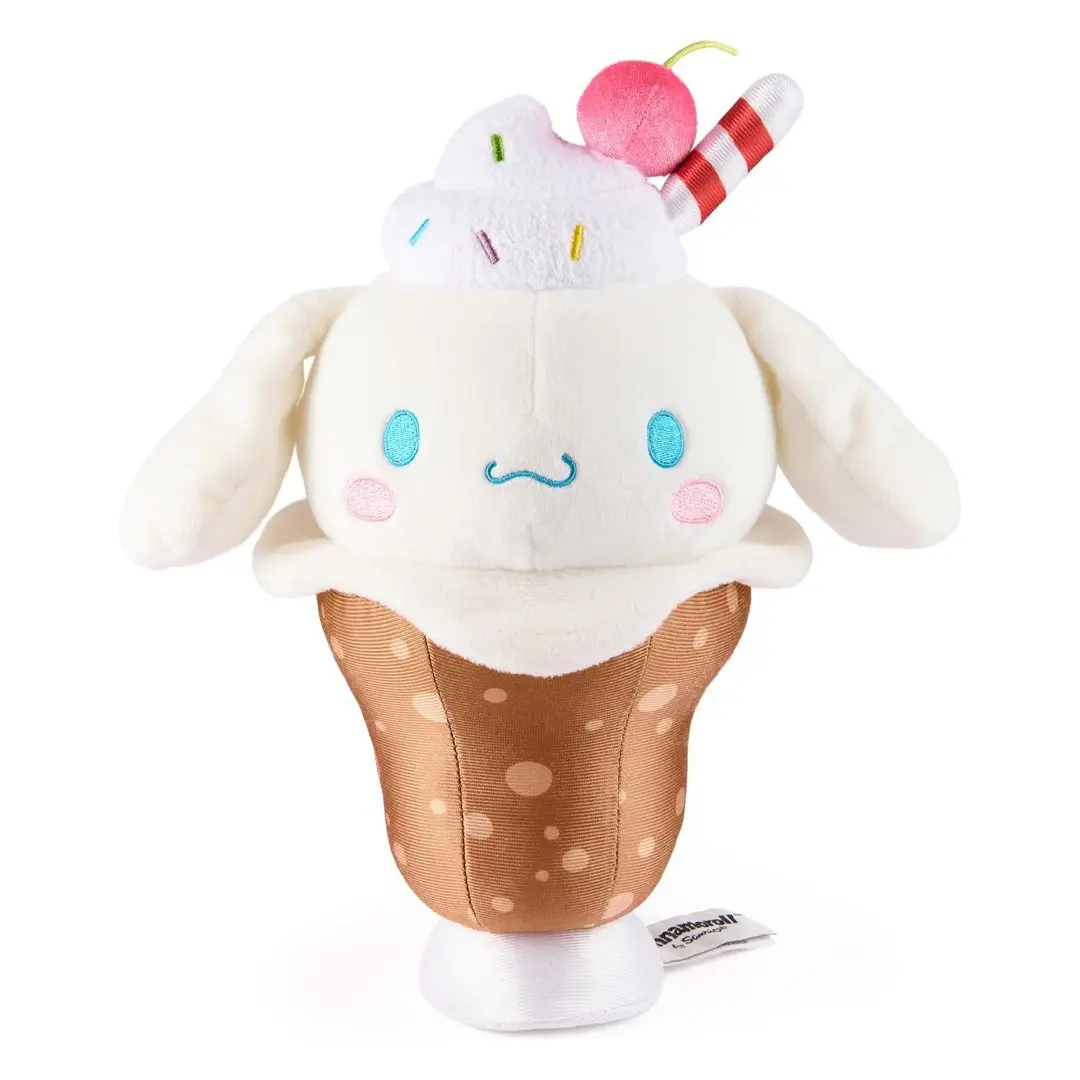 GUND Sanrio Hello Kitty and Friends 8-Inch Cinnamoroll Root Beer Float Plush Toy, Cute Animal Design, Huggable Stuffed Animal, Kawaii Stuffed Collectible