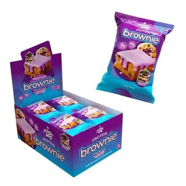 AP Brownies 12ct Protein Snack Red Velvet Flavor Boxed Dessert Snacks with Protein Content