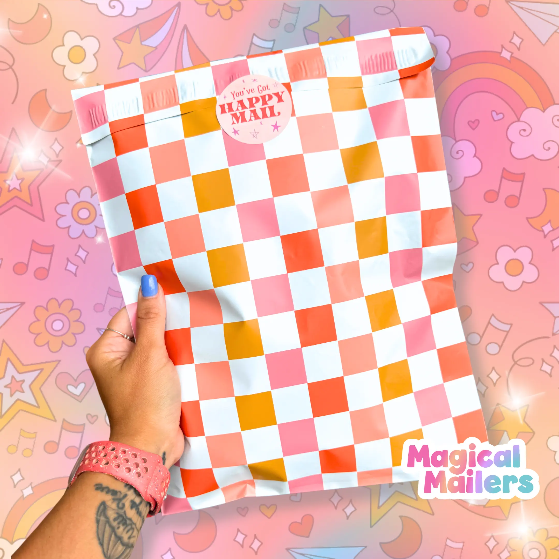 Fall Checkered Poly Mailer Fall Checkered Poly Mailer