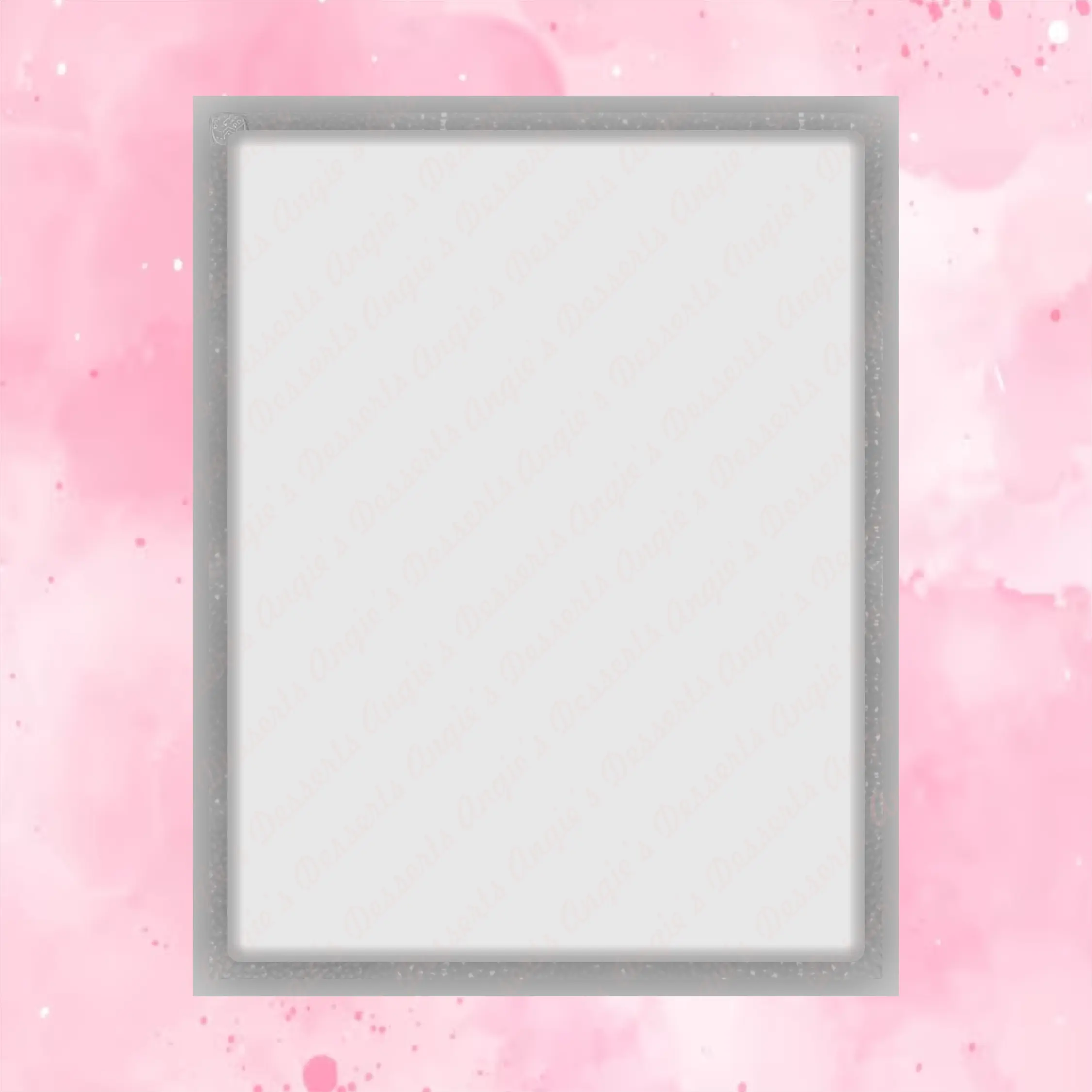 3lt Gelatin Molde Rectangle Perfect for letter size Tranfers