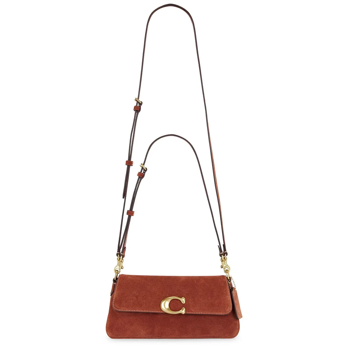 Coach Suede Jet Shoulder Bag in Clay