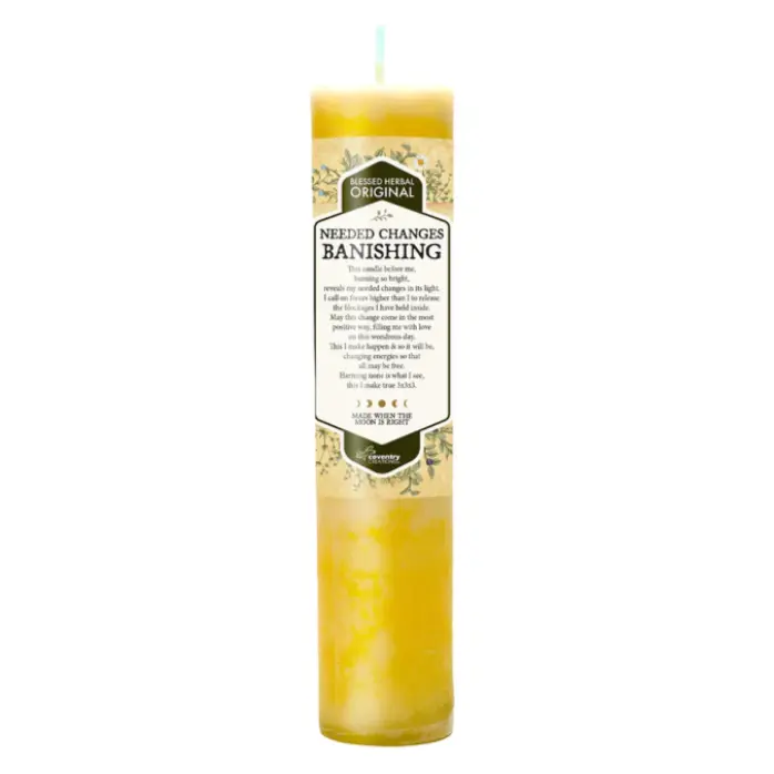 Blessed Herbal Candle - Needed Change/Banishing