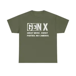 Gen X Shirt Nostalgic 80's Great Music Sweet Parties No Cameras Tee Shirt Generation X Funny Hose Water TShirt